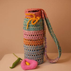Handmade Crochet Bottle Bag
