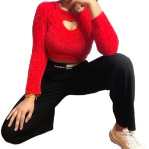 Black knetted pant